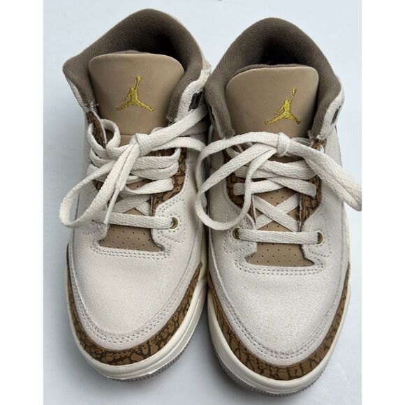 Jordan 3 Retro (PS) Boys 13C DM0966 102 Lt Orewood Brn/Metallic Gold NEW - Picture 4 of 6